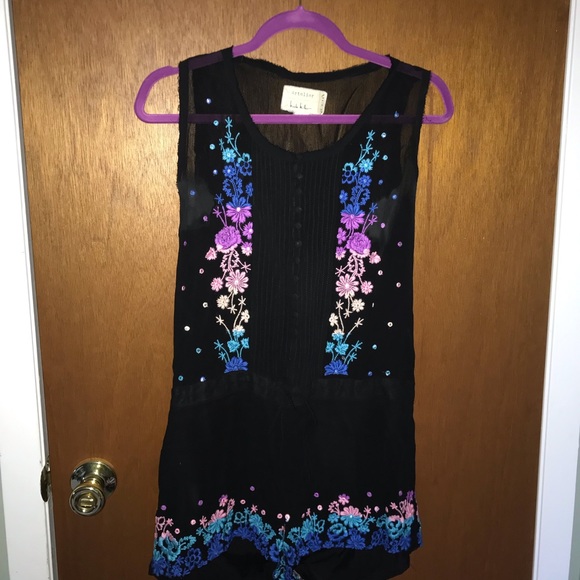 Artelier Nicole Miller Embellished Romper - Picture 3 of 10